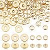 AHADERMAKER 100Pcs 2 Style Brass Beads KK-GA0001-39-1