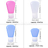 BENECREAT Creative Portable Silicone Travel Points Bottle Sets MRMJ-BC0001-03-2