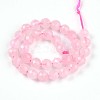 Natural Rose Quartz Beads Strands G-S345-6mm-34-3