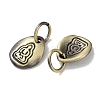 Tibetan Style Brass Pendants KK-M284-30AB-2