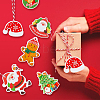 Christmas Theme Paper Gift Christmas Greeting Card Tags DIY-WH0349-93-5