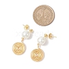 Glass Pearl Dangle Stud Earrings EJEW-JE06543-02-4