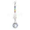 Round Glass Pendant Decooration HJEW-JM01951-4