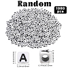 1000Pcs Opaque Acrylic Beads MACR-SC0002-43C-2