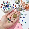 40Pcs 8 Colors Electroplate Glass Charms GGLA-YW0001-16-5