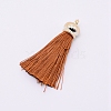 Polyester Tassel Big Pendants FIND-WH0062-02C-1