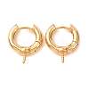 Brass Hoop Earring Findings KK-CBA8EB2-07G-1