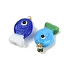 Handmade Lampwork Pendants X1-LAMP-A007-01G-01-2
