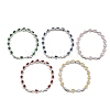 Platinum Tone Brass Micro Pave Cubic Zirconia Tennis Bracelets BJEW-B160-05P-3