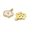 Rack Plating Real 18K Gold Plated Brass Pendants KK-B077-10G-2