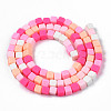 Handmade Polymer Clay Beads Strands CLAY-N008-061-09-2