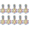 Gorgecraft 14Pcs Snowflake #5 Zinc Alloy Replacement Zipper Sliders FIND-GF0005-70A-1