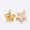 Brass Enamel Pendants KK-T049-024G-03-NF-2