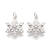 Brass Micro Pave Cubic Zirconia Pendants LS-KK-F774-10P-NR-1