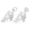 Brass Micro Pave Cubic Zirconia Pendants ZIRC-S061-190P-NF-1