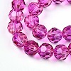 Baking Paint Transparent Glass Beads Strands DGLA-A035-T10mm-A03-4