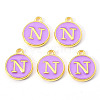 Golden Plated Alloy Enamel Charms LS-ENAM-S118-10N-2