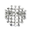 304 Stainless Steel Cuff Rings for Women RJEW-M019-18P-2