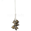 Iron Bell Pendant Decorations HJEW-JM02177-4