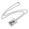 Non-Tarnish 304 Stainless Steel Tarot Pendant Necklaces NJEW-A026-01P-07-3