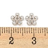 925 Sterling Silver Micro Pave Cubic Zirconia Bead Caps STER-U002-12P-3