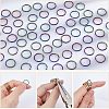 CHGCRAFT 60Pcs Ion Plating(IP) 304 Stainless Steel Jump Rings STAS-CA0001-72-4