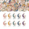 100pcs 5 Color Alloy Enamel Pendants PALLOY-CJ0001-142-3