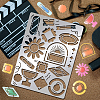 Stainless Steel Metal Cutting Dies Stencils DIY-WH0289-078-7