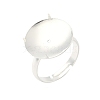 Adjustable Brass 4 Prong Ring Settings KK-K414-04B-S-1
