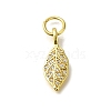 RaRack Plating Brass Micro Pave Cubic Zirconia Pendants KK-F883-09G-1