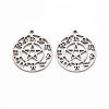 Non-Tarnish 201 Stainless Steel Hollow Pendants STAS-S119-151P-2