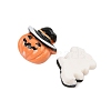 Halloween Theme Opaque Resin Cabochons CRES-M037-06-2