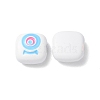 Spray Painted Alloy Enamel Beads PALLOY-M215-15K-2