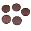 Natural Wood Cabochon Settings WOOD-WH0115-37B-F-1