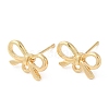 Bowknot Alloy Stud Earring Findings PALLOY-Q447-03LG-1