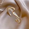 Wave Acrylic & CCB Plastic Cuff Bangles for Women FS-WGC603E-01-2