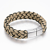 PU Leather Cord Bracelets BJEW-F288-13P-2