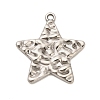 304 Stainless Steel Pendants X-STAS-P417-04B-P-1