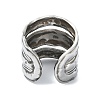 304 Stainless Steel Cuff Rings for Women RJEW-M019-04P-3