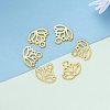 Tibetan Style Alloy Charms TIBEP-36884-G-RS-4