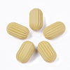 Rubberized Style Acrylic Corrugated Beads X-OACR-T014-18A-2