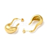 Golden 304 Stainless Steel Stud Earrings EJEW-K257-01A-G-2