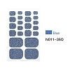 Solid Color Full-Cover Glitter Toenail Wraps MRMJ-N011-36Q-2