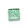 Glitter Glass Cabochons GLAA-WH0018-91P-1