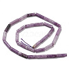 Natural Lepidolite/Purple Mica Stone Beads Strands G-G006-A01-01-3