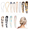 12Pcs 12 Style French Hair Forks OHAR-GA0001-10-1