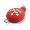 Christmas Theme Opaque Resin Pendants RESI-F054-B03-2