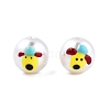 Animal Opaque ABS Plastic Imitation Pearl Enamel Beads KY-G020-03A-2