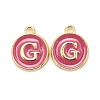 Golden Plated Alloy Enamel Charms LS-ENAM-S118-08G-1