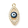 Brass Micro Pave Cubic Zirconia Pendants KK-U048-04G-01-1